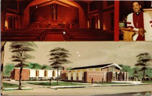 VINTAGE POSTCARD GREATER MOUNT TEMAN AFRICAN METHODIST CHURCH ELIZABETH N.J.