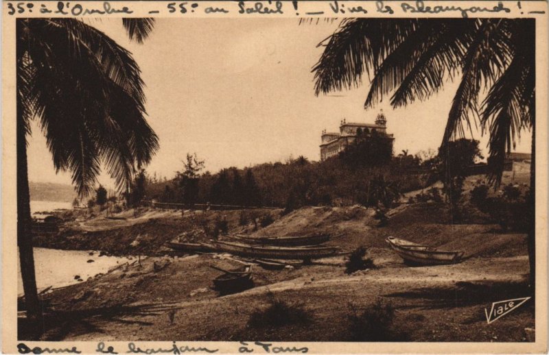 CPA AK SENEGAL DAKAR - La Corniche et le Palais (45808)