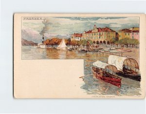Postcard Pallanza, Italy