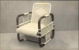 Mid-Century Modern Furniture Advertising c1930s Real Photo Postcard CHAIR