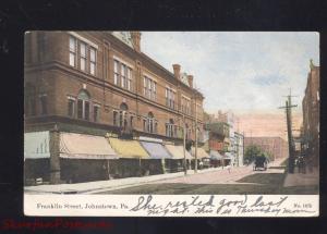 JOHNSTOWN PENNSYLVANIA DOWNTOWN FRANKLIN STREET SCENE PA. POSTCARD