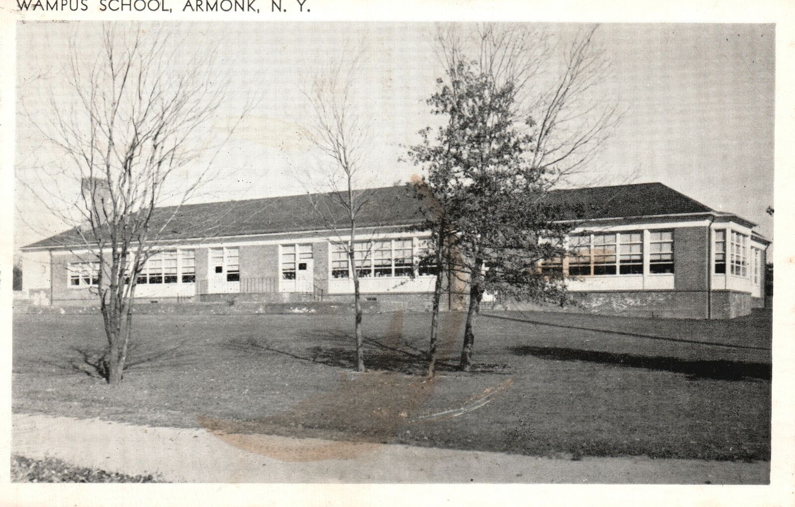 Vintage Postcard 1965 Wampus School Campus In The Village Of Armonk New York NY United States