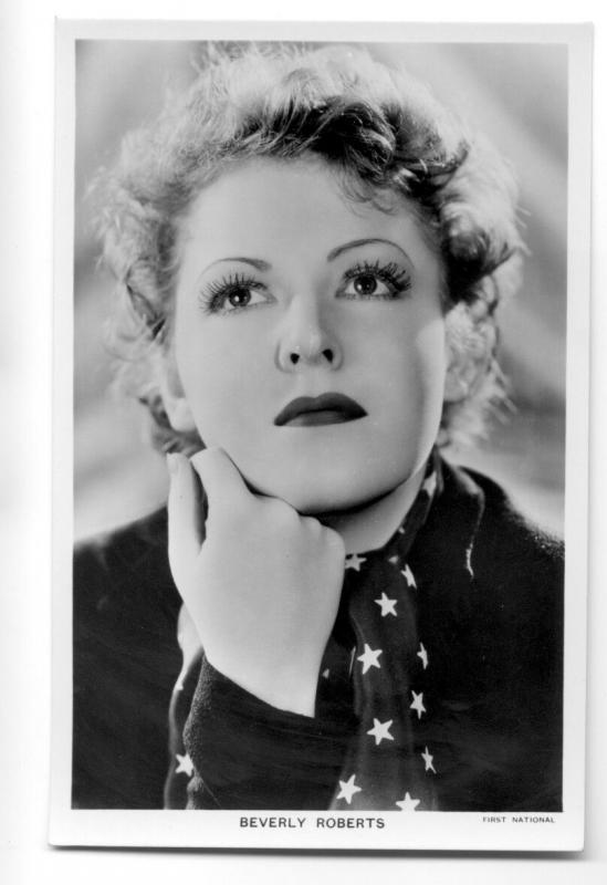 b3747 - Film Actress - Beverly Roberts - postcard Picturegoer no 1187