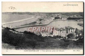 Old Postcard Saint Jean De Luz Vue Generale Taking Ciboure
