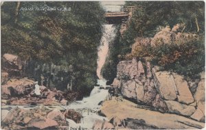 c1910 POKIOK FALLS New Brunswick Canada Postcard Perople Gorge