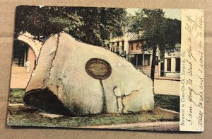 UNUSED .01 POSTCARD - MONUMENT TO TOMO-CHI-CHI, SAVANNAH, GEORGIA - CREASES