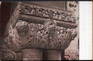 New York ALBANY Carving on Western Staircase State Capitol - Divided Back