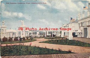 KS, Kansas City, Kansas, Carnival Park, Pagoda, 1909 PM, Webb Freyschlag Pub