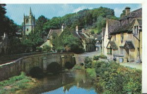 Wiltshire Postcard - The Bridge - Castle Combe - Ref 9162A