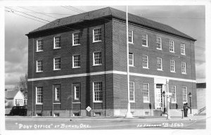 J45/ Burns Oregon RPPC Postcard c1940s Post Office Building  80