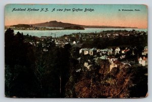 Auckland Harbor   New Zealand   Postcard