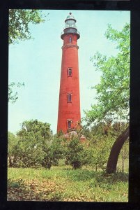 Daytona Beach, Florida/FL Postcard, Lighthouse/Light At Inlet Harbor