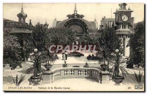 Old Postcard Evian les Bains Buvette Cachat Terrace of