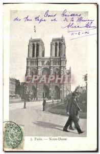 Paris Old Postcard Notre Dame