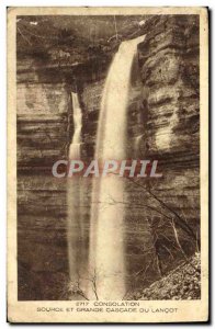 Old Postcard Consolation Source and the Grand Cascade Lancot