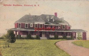 1920 ELMSFORD NY GILLINDER RESIDENCE sent to Mr. W. Dorsey, Artino by J. Sokol 
