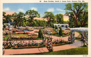 Postcard MO Kansas City - Rose Garden - Jacob L. Loose Park