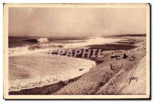 Old Postcard Cote d'Argent Hossegor Landes Ocean has Moree Montante