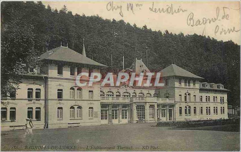 'Old Postcard Bagnoles de l''Orne The Etablissement Thermal'