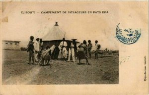 CPA AK Djibouti- Campement de Voyageurs en pays Issa SOMALIA (831397)