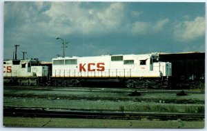 Postcard - Kansas City Southern 709 train No. 53 arrives Baton Rouge, Louisiana