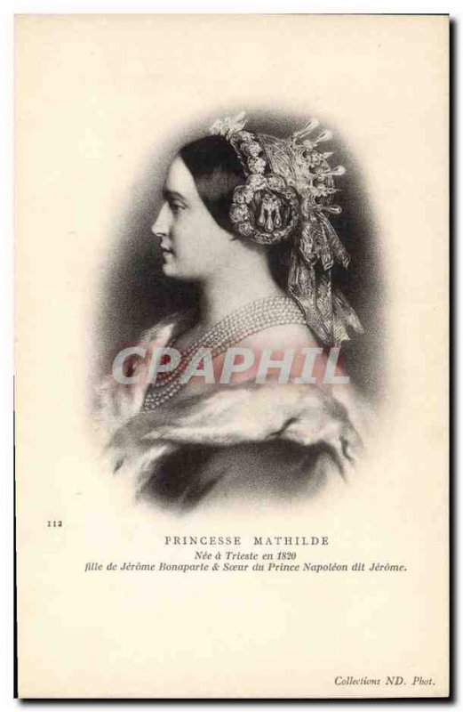 Old Postcard Princess Mathilde