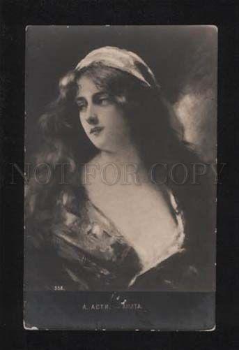 052604 Lady w/ Long Hair by Angelo ASTI old PHOTO RARE