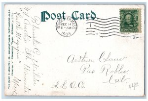 Worcester Massachusetts Postcard Union Station Exterior c1908 Vintage Antique