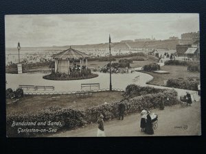 Norfolk GORLESTON ON SEA Bandstand & Sands c1914 Postcard by Valentine