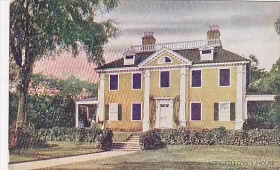 Massachusetts Cambridge Longfellows House 1906