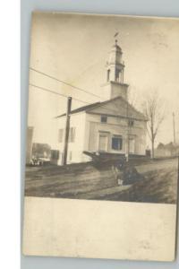 Church Horse & Wagon c1910 Real Photo Postcard