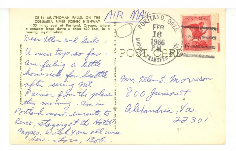 OR - Columbia River Hwy. Multnomah Falls