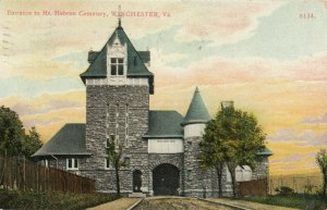 WINCHESTER , Virginia, 1911 ; Entrance , Mt Hebron Cemetery