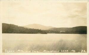 Moosehead lake Maine 1929 Squaw Mountains Inn RPPC Photo Postcard 1584