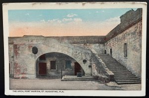 Vintage Postcard 1912 Fort Marion, The Arch, St. Augustine, Florida (FL)