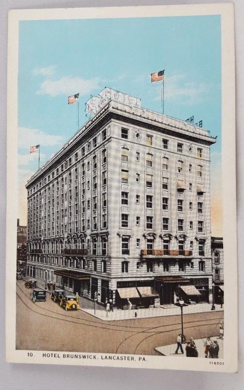 Vintage Postcard Hotel Brunswick, Lancaster PA
