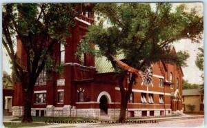 MOLINE, Illinois  IL    CONGREGATIONAL CHURCH  1907  Postcard