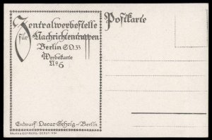 Germany 1919 Grenzschutz Ost Freikorps Berlin Radioman Recruiting Card 97496