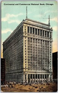 1915 Continental And Commercial National Bank Chicago Illinois Posted Postcard