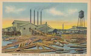 WRIGHT CITY, Oklahoma, 1930s ; Plant of Dierks Lumber & Coal Company