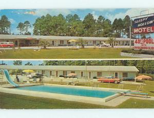 Unused Pre-1980 OLD CARS & SLEEPY HOLLOW MOTEL & POOL Starke Florida FL u5484@