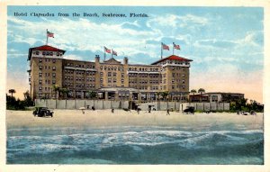 Seabreeze, Florida - Hotel Clarendon from the Beach - c1925