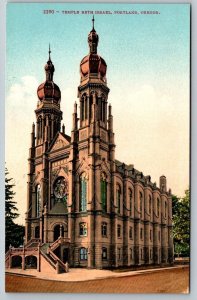 Temple Beth Israel  Portland   Oregon     Postcard   c1915