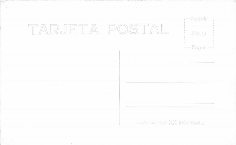 F55/ Agua Prieta Son. Mexico Foreign RPPC Postcard c50s Cabaret 1