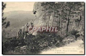 Postcard Old French Riviera Esterel Massif Roche Trouee