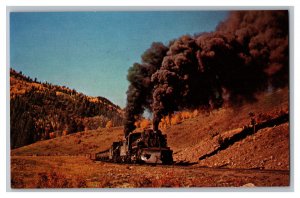 Rio Grande 488 & 492 Narrow Gauge Railroad Postcard
