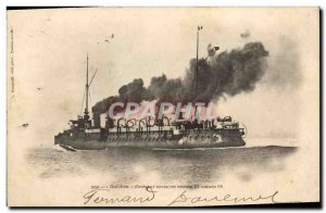 Old Postcard Boat Cruiser privateer Guichen