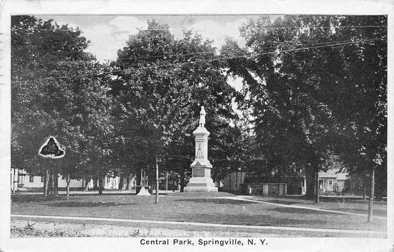 Springville New YorkCentral Park Civil War Soldiers MonumentCannon