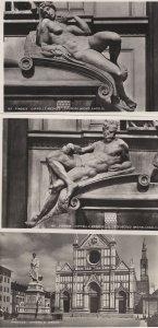 Michaelangelo Statue Firenze Italian 3x Real Photo Vintage Postcard s