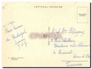 Postcard Modern Obidos Portugal Partial View